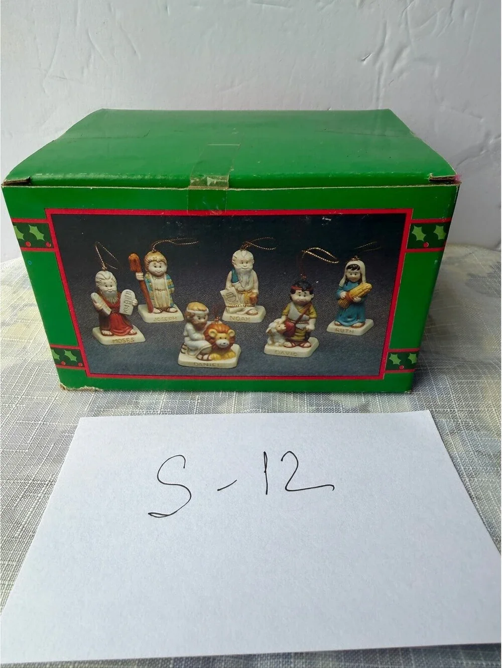 Vintage 1991 House of Lloyd Bible Story Ornaments Set S-12